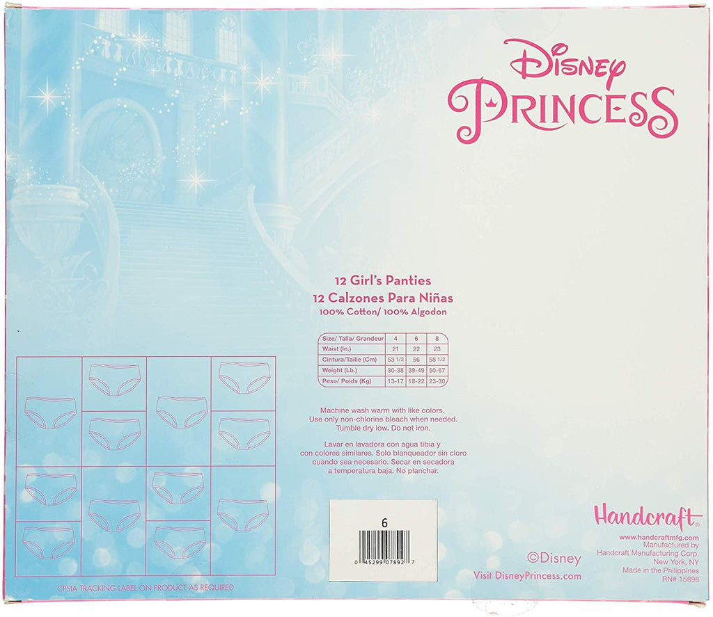 Disney Girls' Princess 12 Days Un-Boxing' Panty Giftbox