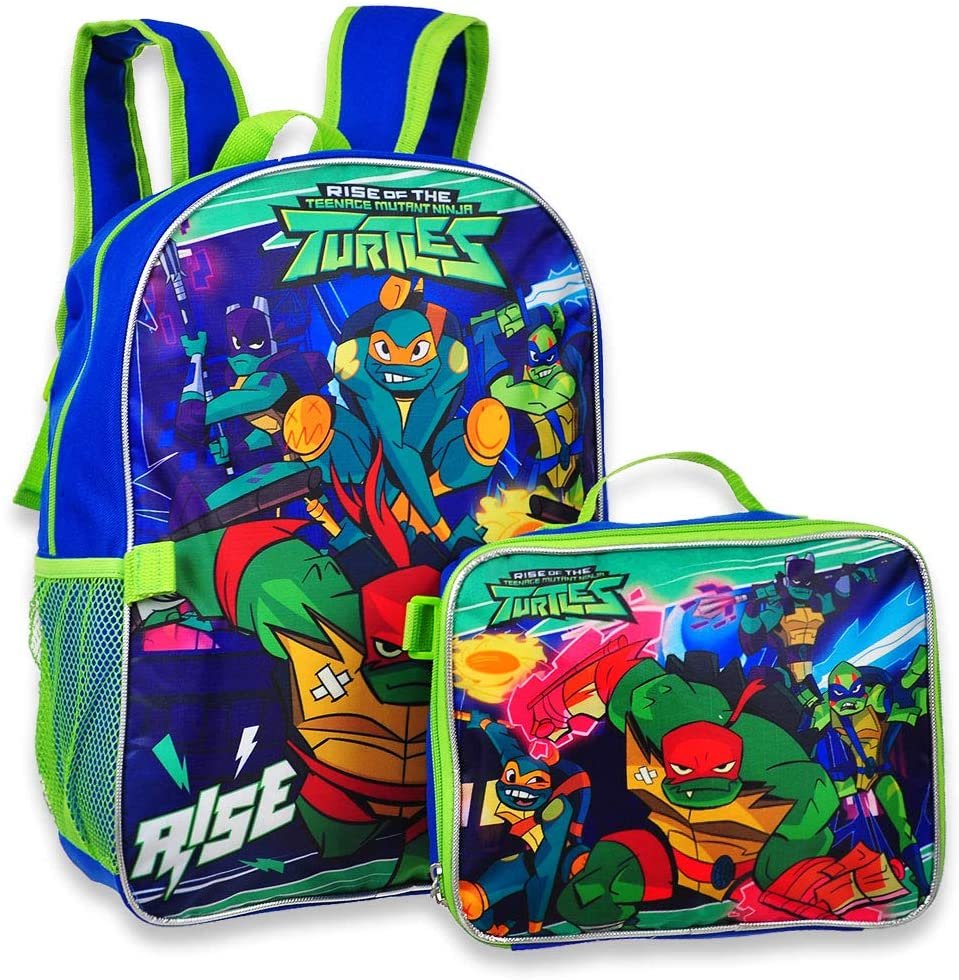 Ninja Turtles TMNT 16" Backpack with Detachable Matching Lunch Box