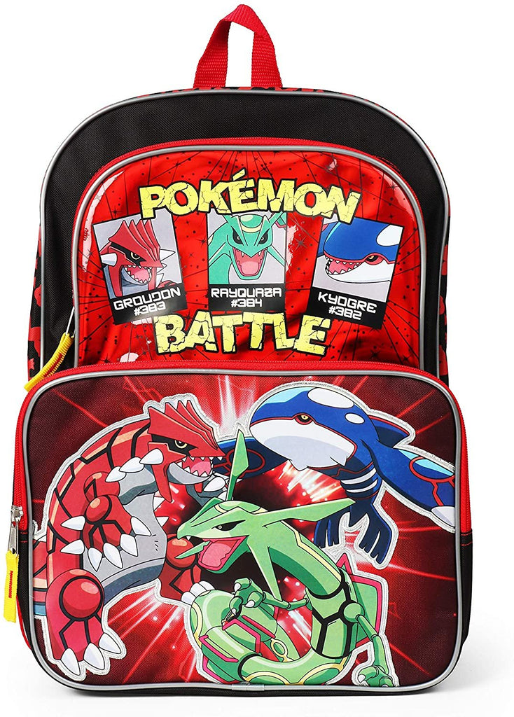 Pokemon Multi Character Backpack for Boys - 16 Inch - School Bag for Elementary School