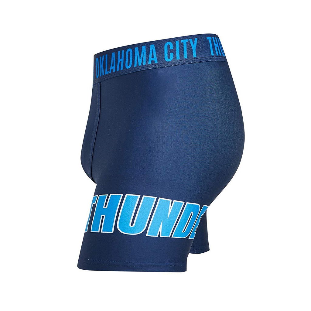 Oklahoma City Thunder Mens Boxer Briefs - NBA Sublimation Performance Active Underwear Sizes M-2X Polyester/Spandex