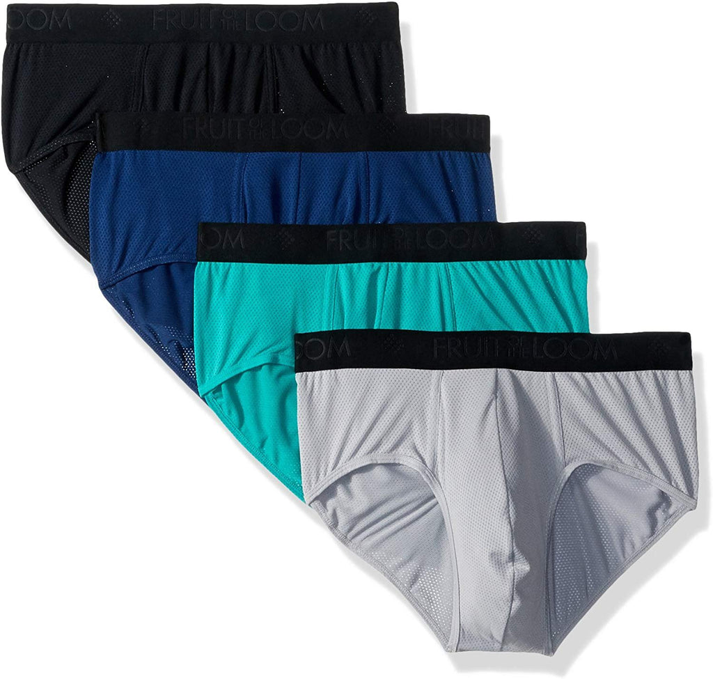 Fruit of the Loom Men's 4pk Breathable Lightweight Micro-mesh Brief