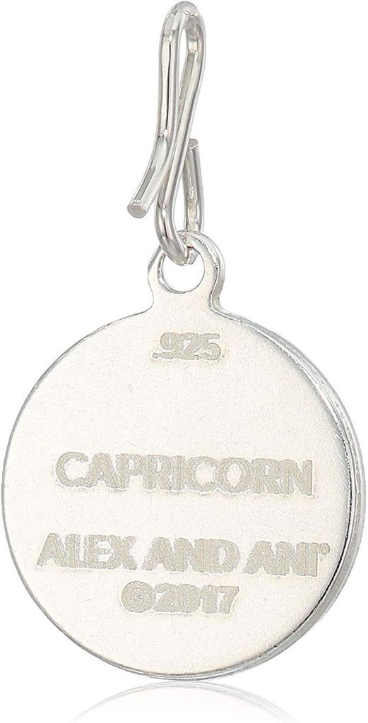 Alex and Ani Women's Etching Charm Capricorn Small Sterling Silver, Expandable