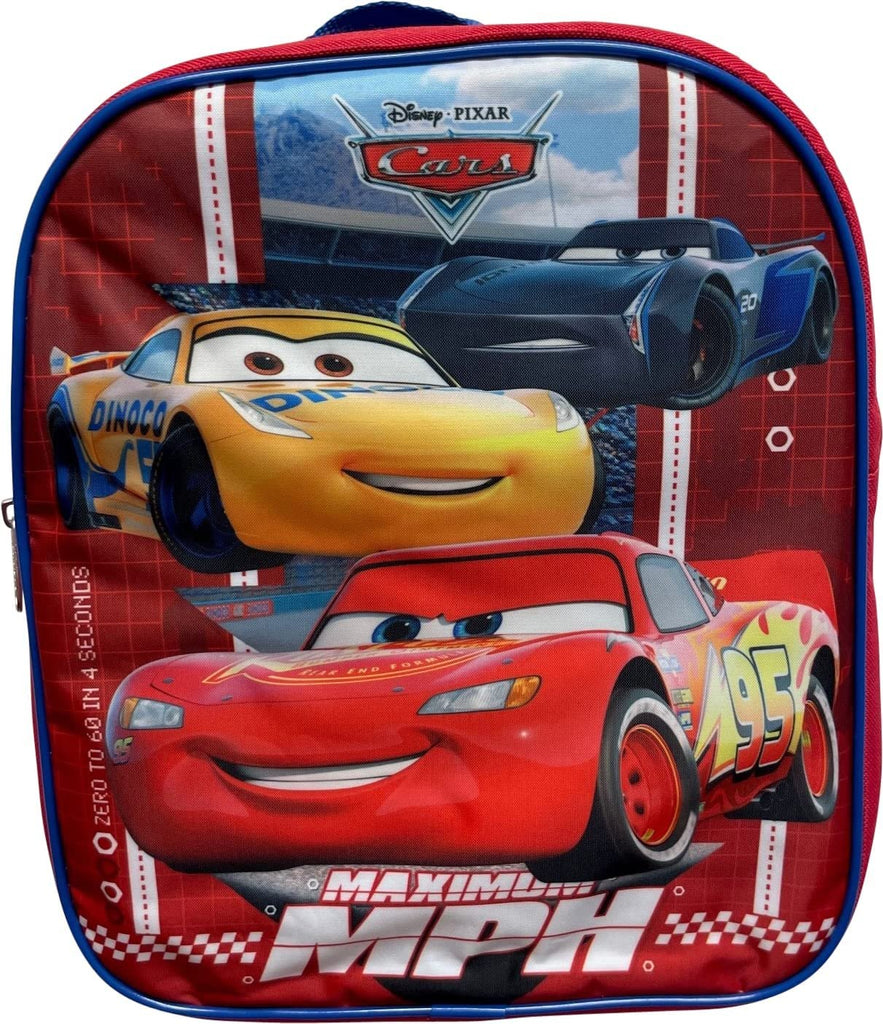 Cars Lightning McQueen Toddle Boy 12 Inch Mini Backpack (Red-Blue)