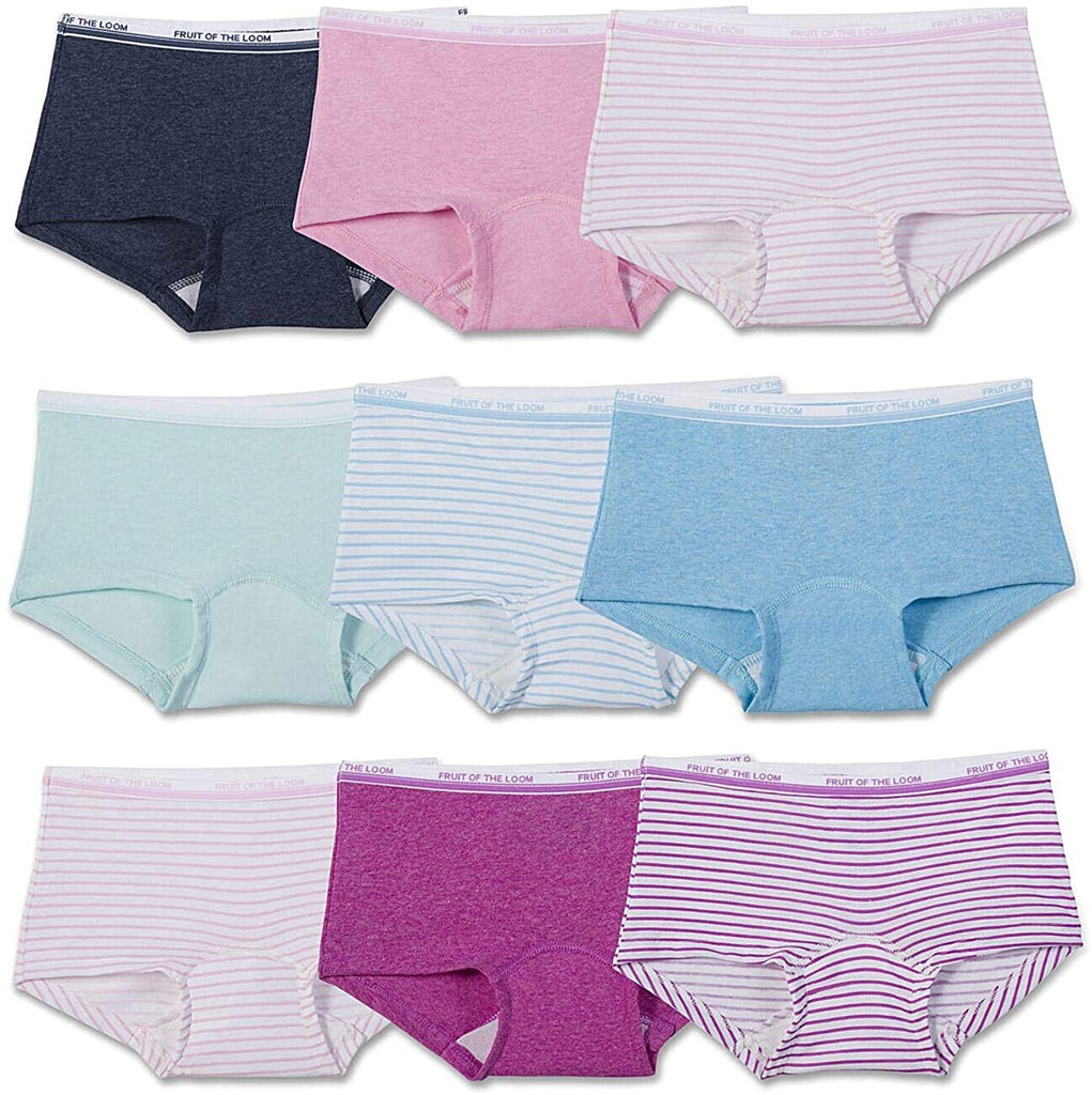 Fruit of the Loom Girls' Assorted Boyshort Underwear