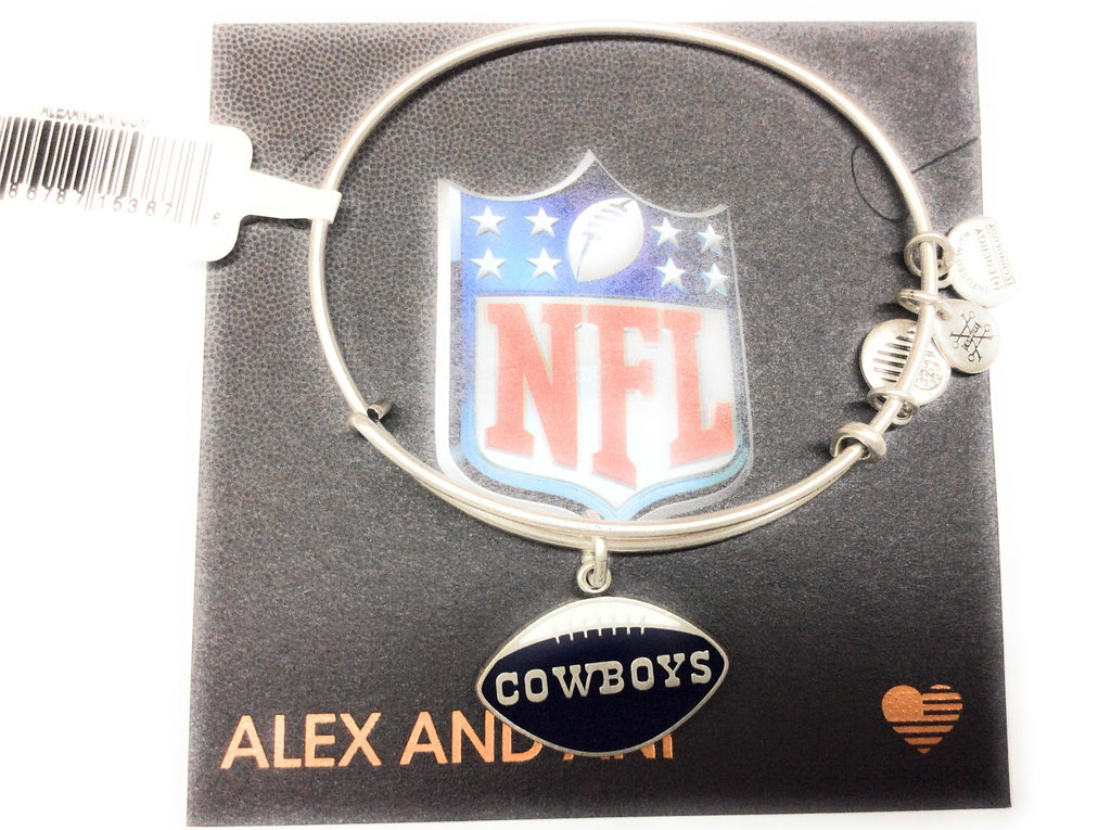 Alex and Ani Womens Color Infusion Dallas Cowboys Football II Bangle