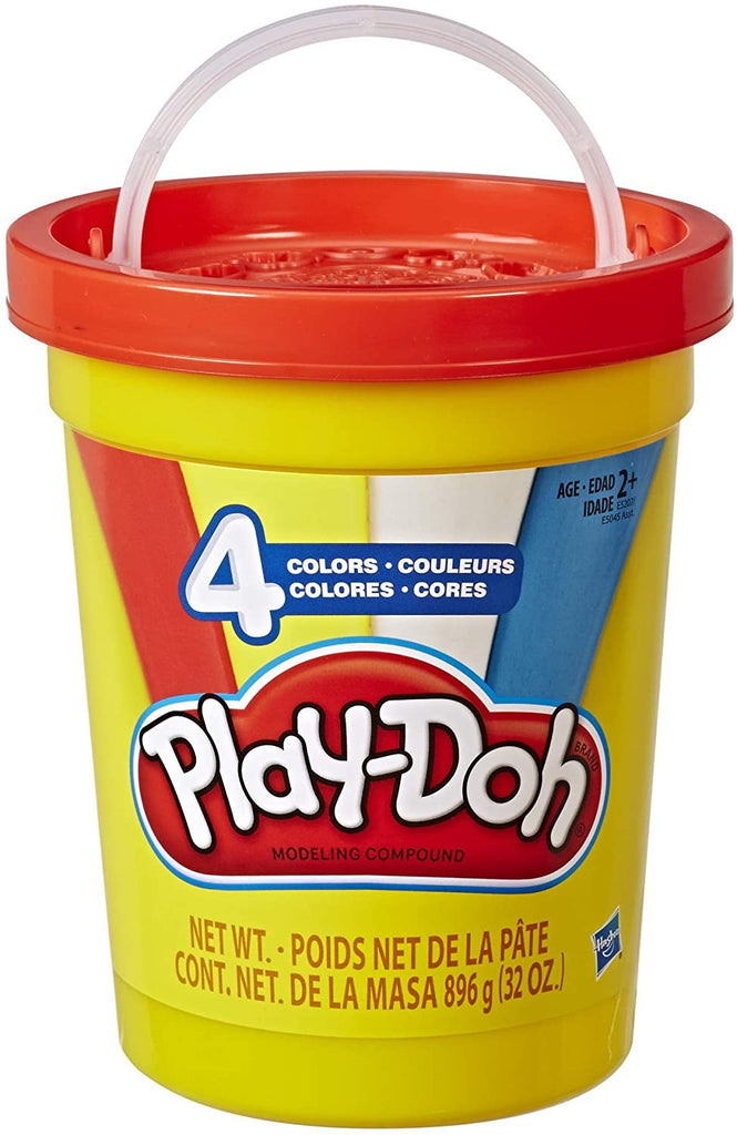 Play-Doh 2-Lb. Bulk Super Can of Non-Toxic Modeling Compound with 4 Classic Colors - Red, Blue, Yellow, & White