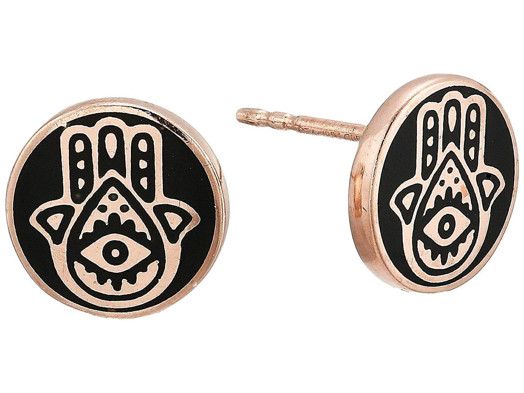 Alex and Ani Women's Hamsa Post Earrings - Precious Metal