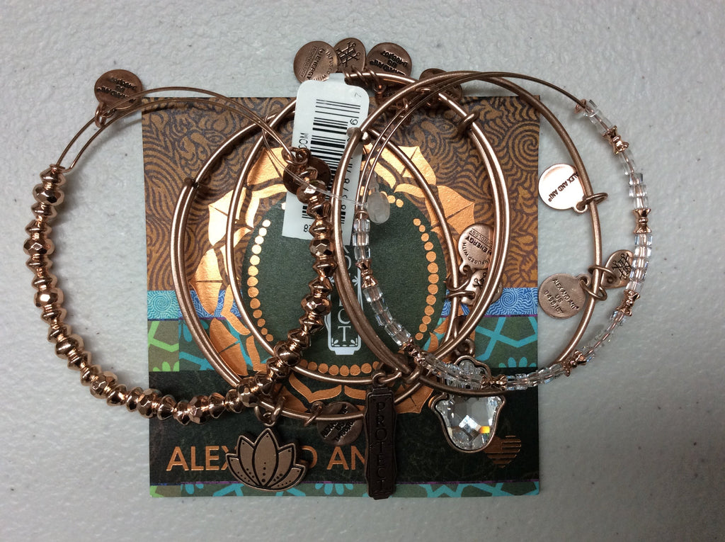 Alex and Ani Women's Crystal Infusion Protect Set of 5