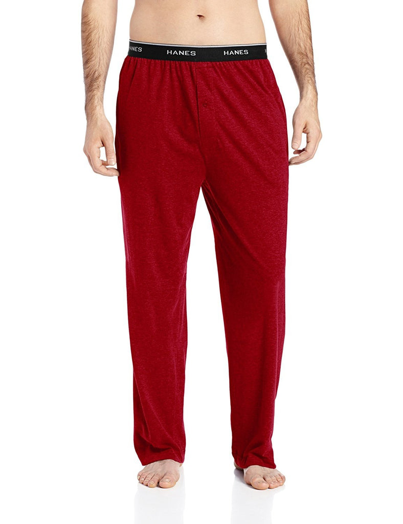 Hanes Men's Knit Pant with Logo Waistband