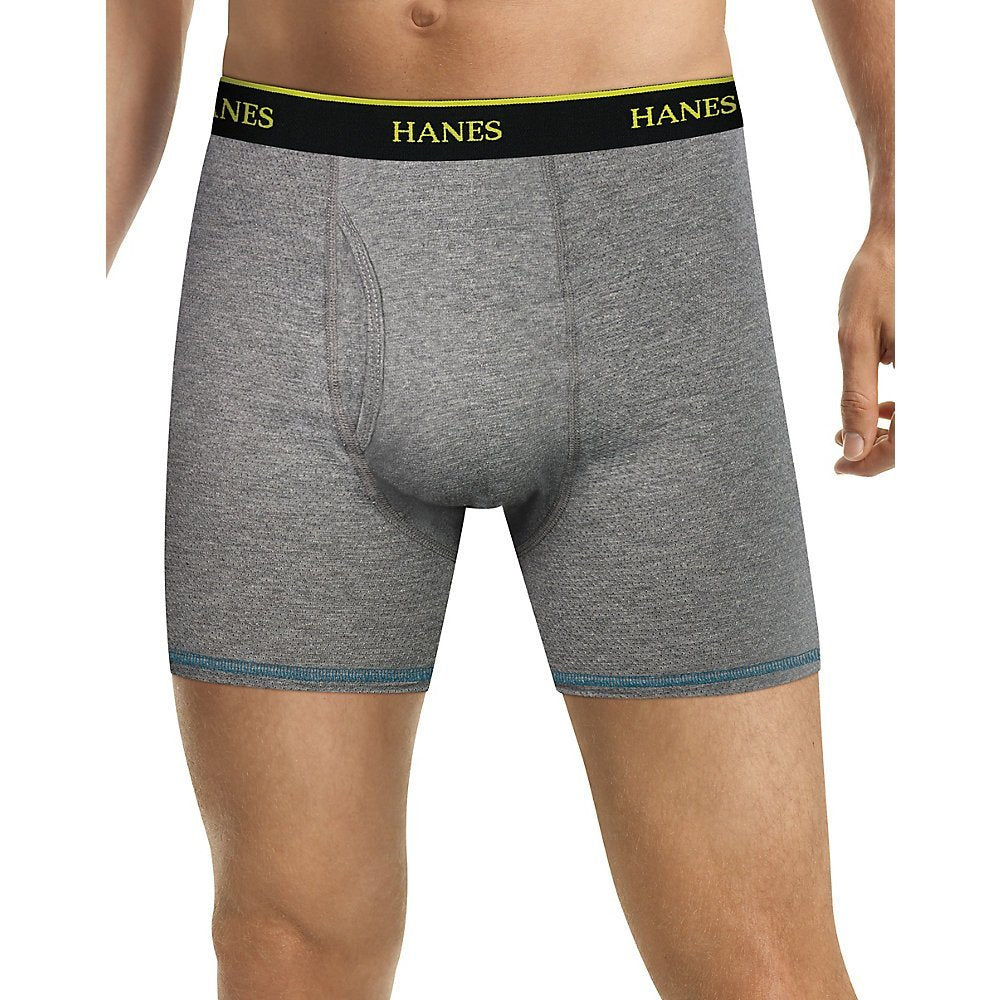 Hanes Mens FreshIQ Cool Comfort Breathable Mesh 5-Pack Boxer Briefs