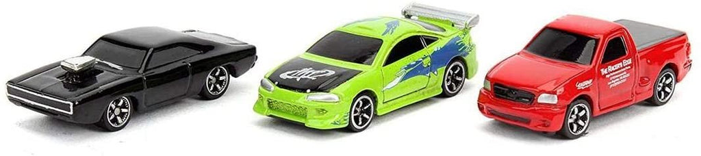 Fast & Furious 1.65" Nano 3-Pack Die-cast Cars, Toys for Kids and Adults