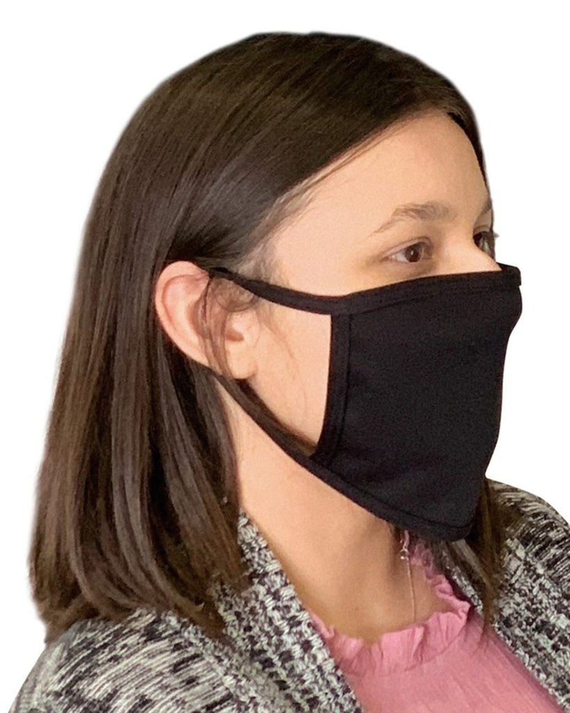 Bayside USA Masks 5-Pack Double Fabric 100% Cotton Breathable Reusable