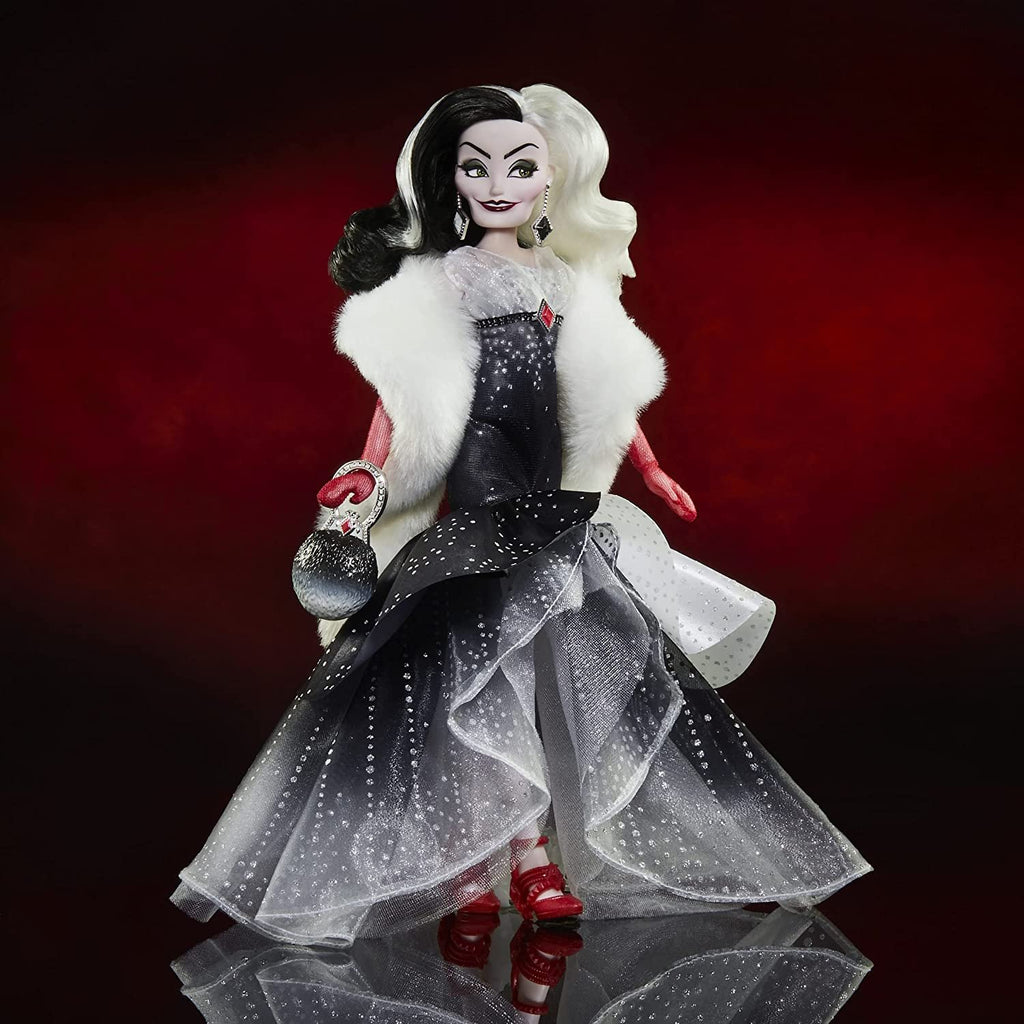 Disney Villains Style Series Cruella De Vil, Contemporary Style Fashion Doll with Accessories, Collectible Toy for Girls 6 Years and Up