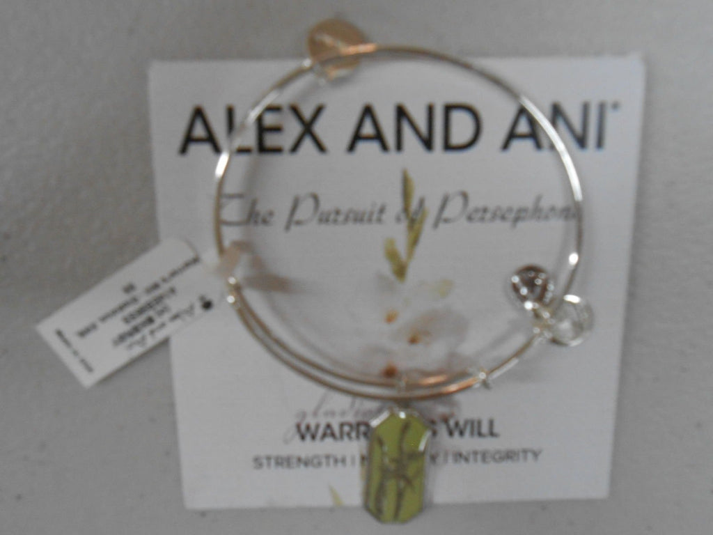 Alex and Ani Warrior's Will Gladiolus Expandable Wire Bangle Bracelet