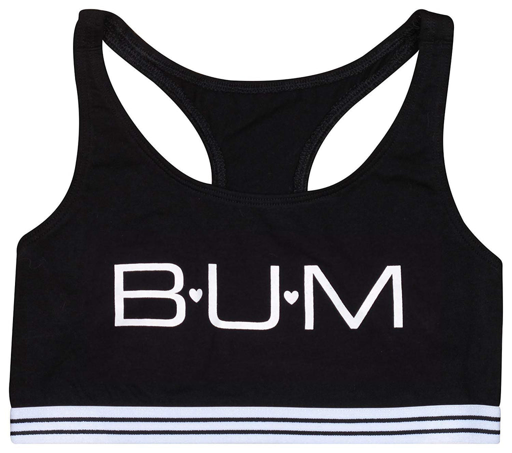 B.U.M. Equipment Girls Racerback Sports Bra, 4 Pack