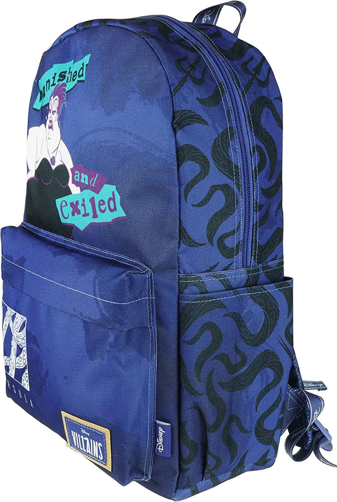 Classic Disney Villains Backpack with Laptop Compartment for School, Travel, and Work