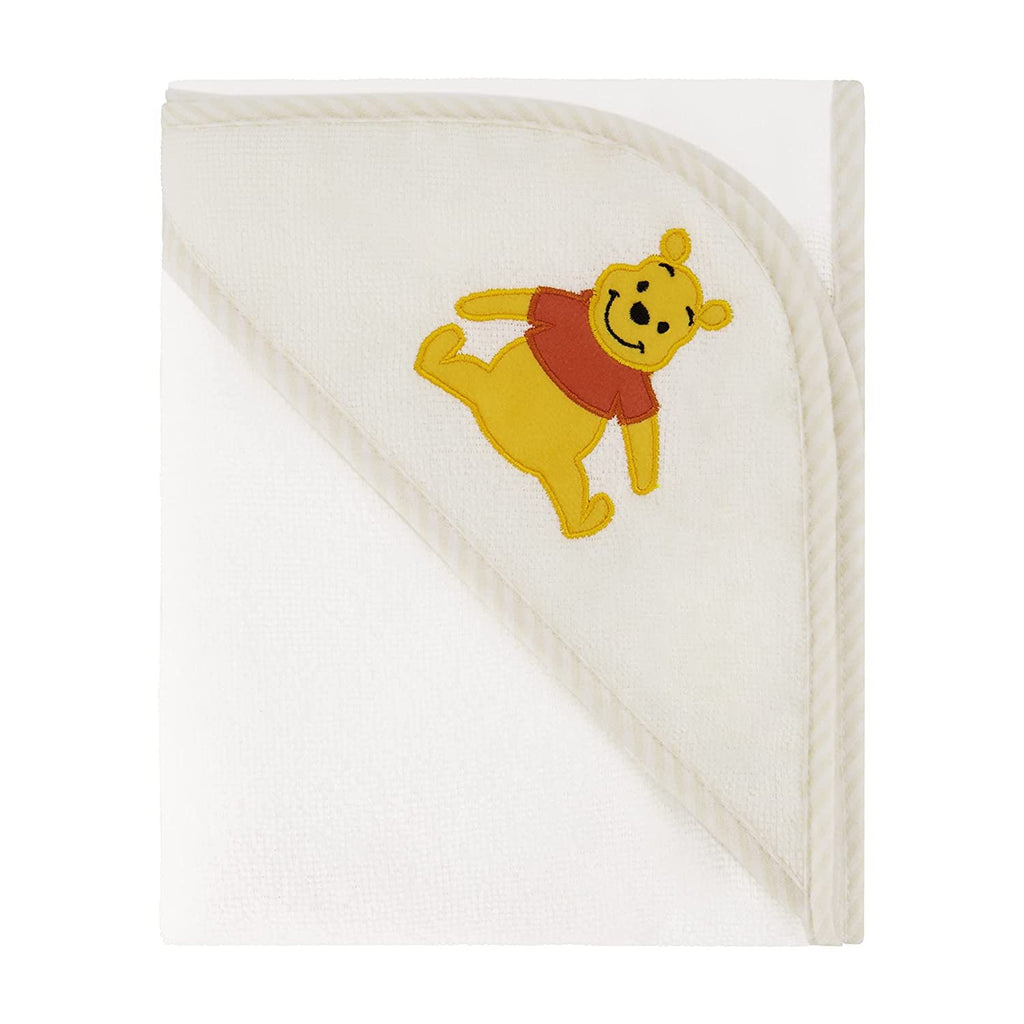 Disney Cudlie Baby Winnie The Pooh 2 Pack Rolled/Carded Hooded Towels in Sweet Life Print, 1 Count