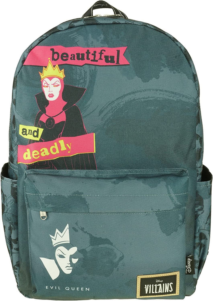 Classic Disney Villains Backpack with Laptop Compartment for School, Travel, and Work