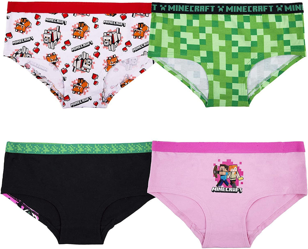 Minecraft, Accessories, Minecraft Boys 0 Cotton Black Green Underwear  Briefs Boxer Sizes 4