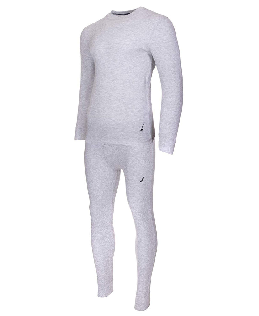 Nautica Mens Thermal Sleep Set - Pockets Super Soft Jersey Spandex/Polyester Blend Pajamas