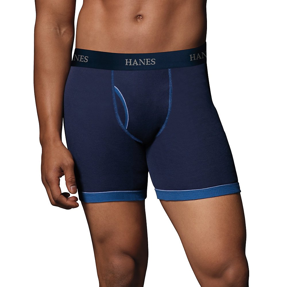 Hanes Men's Tagless Boxer Briefs 10-PACK Underwear S, M, L XL Colors May Vary