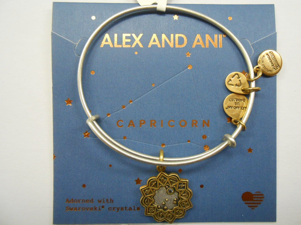 Alex and Ani Women's Capricorn Two Tone Bangle Bracelet