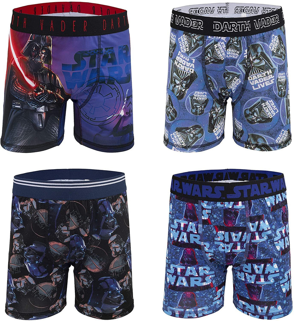 Star Wars Boys Boxer Briefs - 4-Pack Underwear Spandex Comfortable (6)