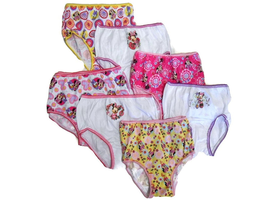 Disney Little Girls' Minnie Seven-Pack of Brief Underwear