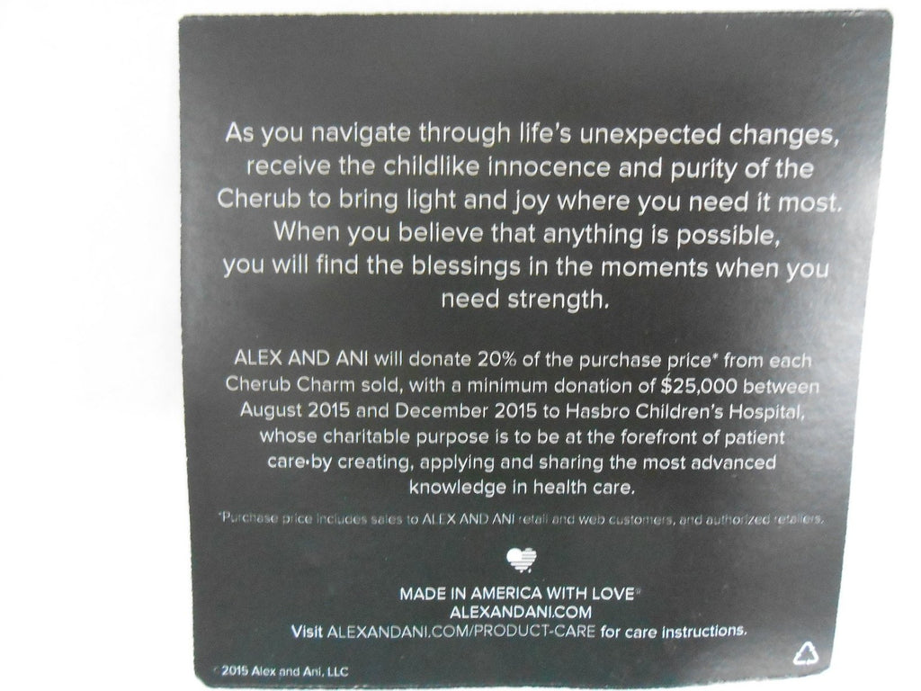 Alex and Ani Women's Charity by Design - Cherub Expandable Charm Bangle Bracelet