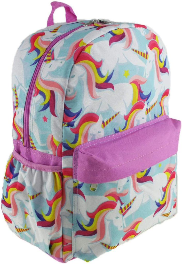 Arkadia Accessories - 16 inch All Over Print Deluxe Backpack With Laptop Compartment