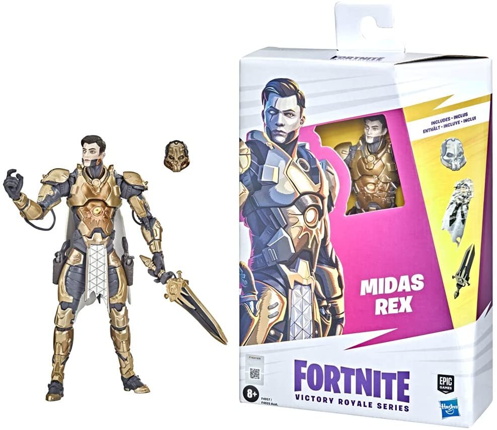 FORTNITE Hasbro Victory Royale Series Midas Rex Collectible Action Figure with Accessories - Ages 8 and Up, 6-inch