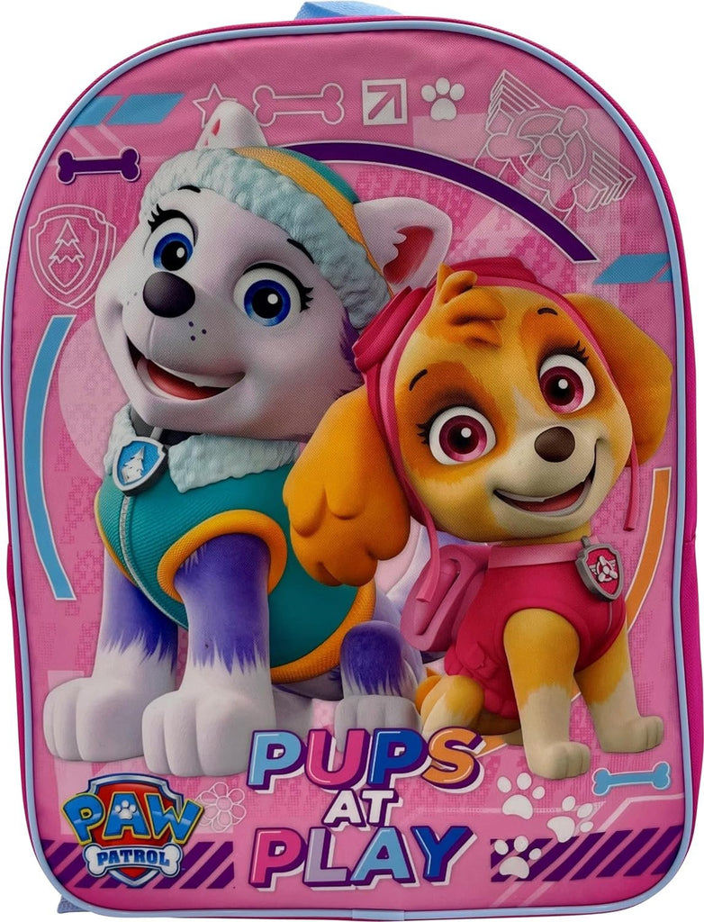 Ruz Paw Patrol Kid's Licensed 15 Inch School Bag Backpack