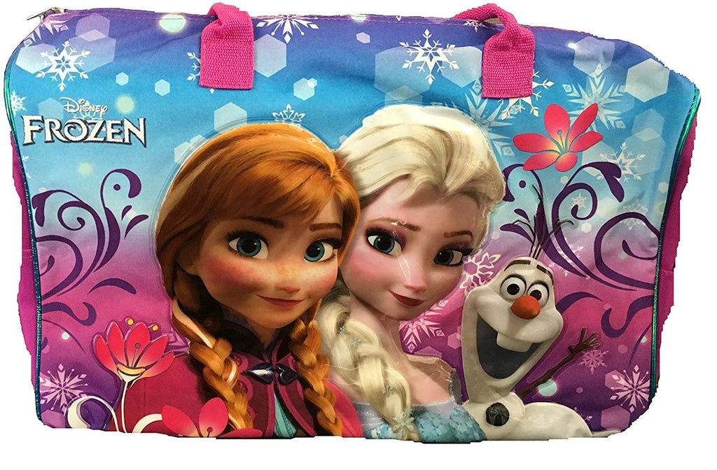 Disney Frozen Elsa Anna & Olaf Carry-On Duffle Bag/Gym/Tote Bag For Travel