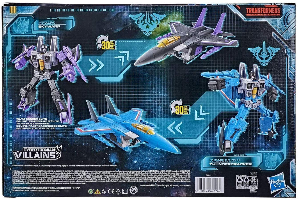 Transformers Toys Generations War for Cybertron: Earthrise Voyager WFC-E29 Seeker 2-Pack Action Figures - Kids Ages 8 and Up, 7-inch