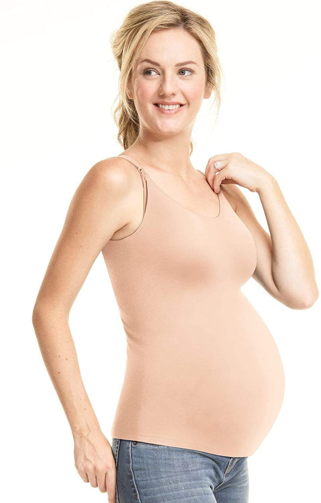 Womens Nursing Wirefree Cami with Built-in Shelf Bra (YXT4US)