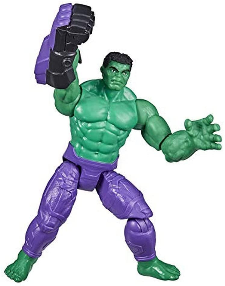 Avengers Hasbro Marvel Mech Strike 6-inch Scale Action Figure Toy Hulk with Compatible Mech Battle Accessory, for Kids Ages 4 and Up