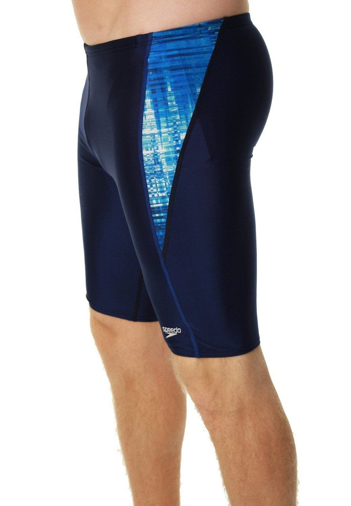 Speedo Boys Swimsuit Flash Line Race Jammer BLUE Sizes 20-28