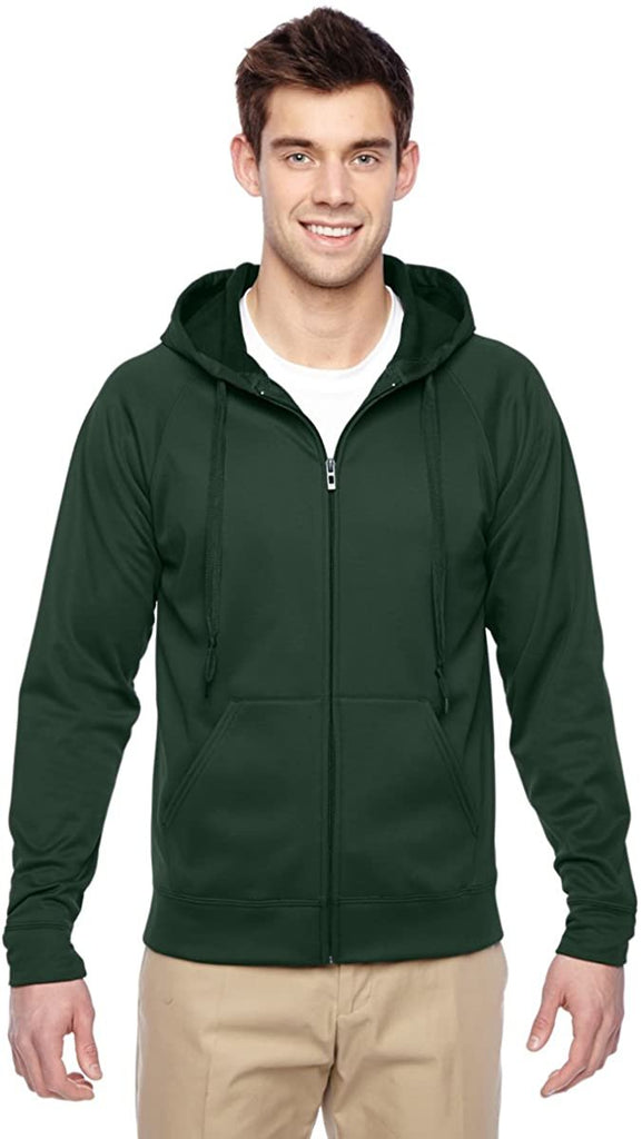 Jerzees Men's NuBlend Moisture Management Full Zip Hood Fleece