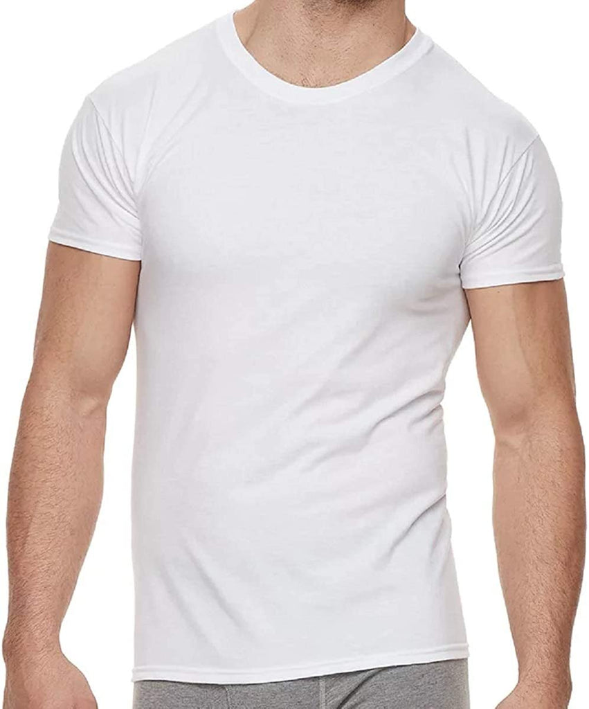 Hanes Men's Crewneck T-Shirt 6-Pack X-Temp Comfort Cool Crewneck Undershirt (Medium, White)