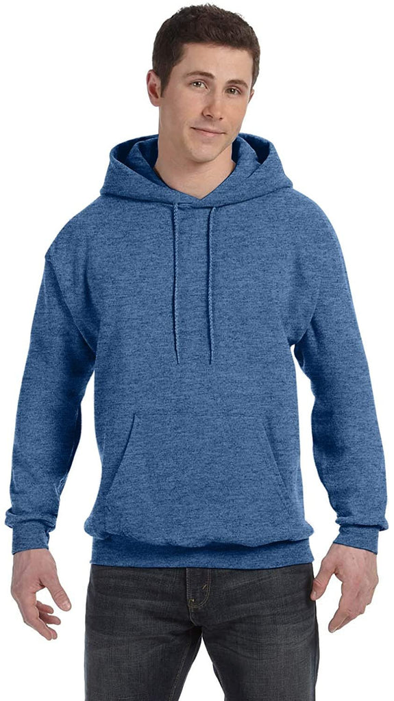 Hanes Ecosmart® Hooded Sweatshirt 2XL Heather Blue