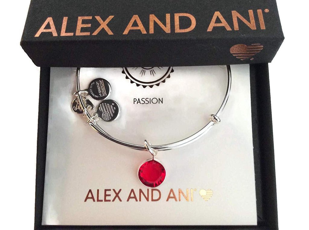 Alex and Ani July Color Code Shiny Silver NWTBC