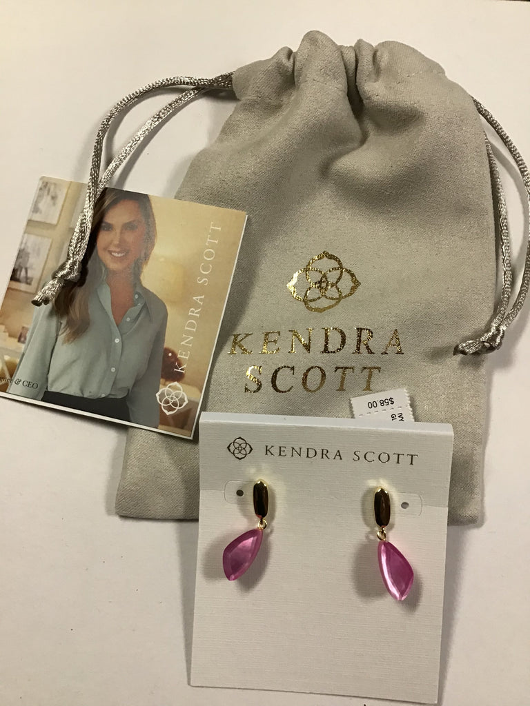 Kendra Scott Ivy Drop Earrings, Gold Deep Blush