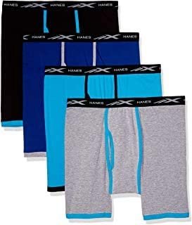 Hanes Men's 4-Pack X-Temp Active Cool Regular Length Boxer Briefs