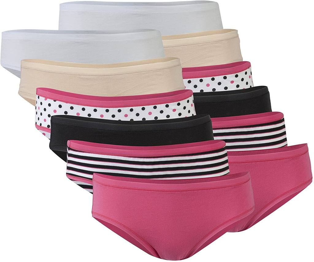 Gildan Women's Cotton Hipster Panties, 12 Pairs