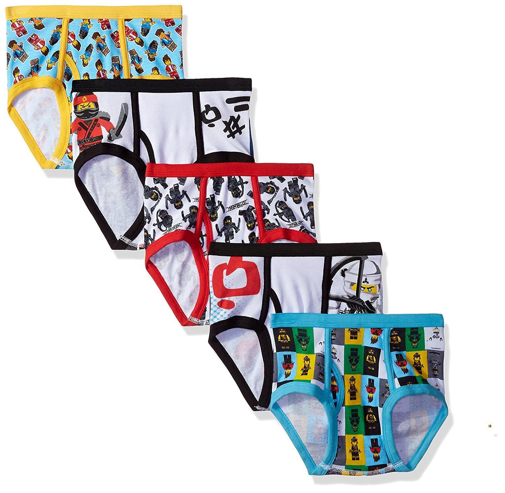 LEGO Boys' 5-Pack Ninjago Brief Underwear