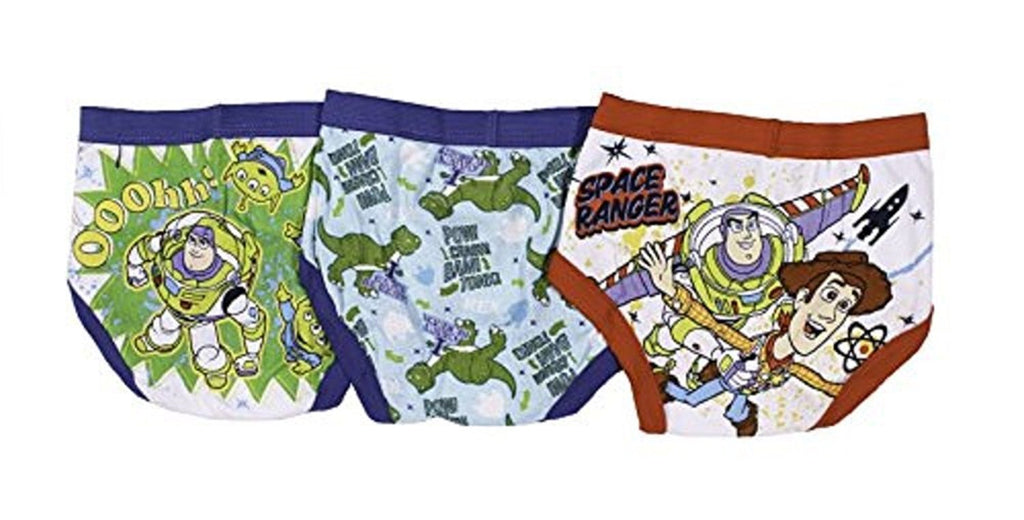 Toy Story 3-Pack Toddler Boys Briefs Underwear Sizes 2T 3T 4T Tagless Woddy Buzz