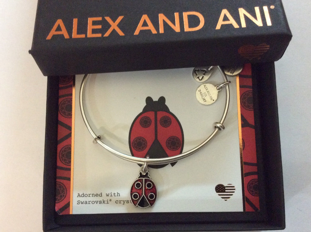 Alex and Ani Women's Charity by Design Ladybug II Bangle Bracelet