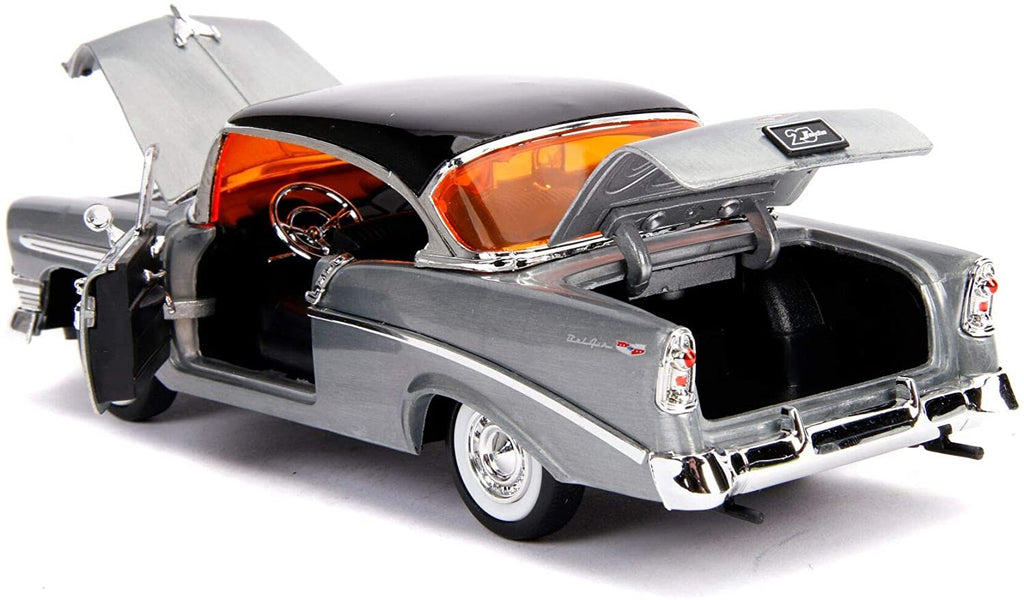 Jada Toys diecast vehicle 1: 24 Jada 20 - Showroom Floor - '56 Bel Air, Bare Metal