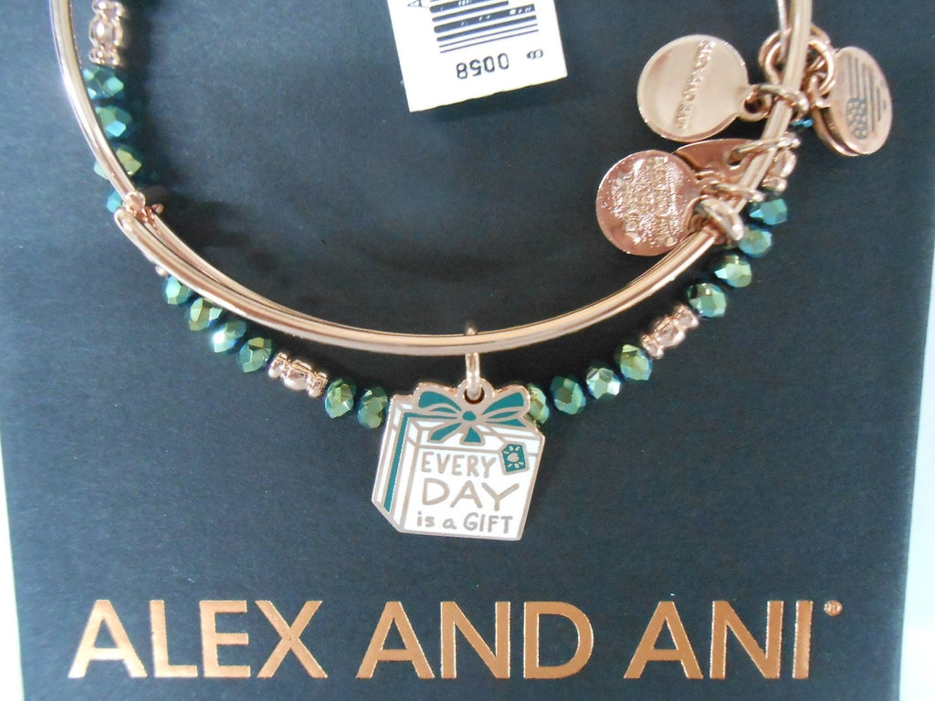 Alex and Ani Womens Everyday Is A Gift Set Of 2 Bracelet