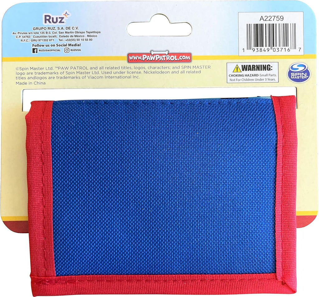 Ruz Paw Patrol Little Boy Bifold Wallet With Zippered Pocket